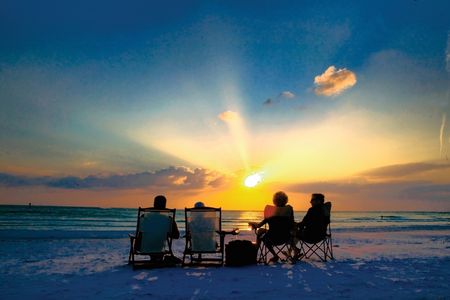 Reisen Sarasota Sonnenuntergang am Siesta Key Strand