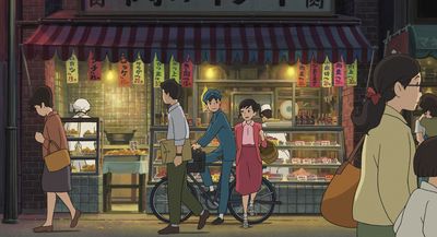 Film Der Mohnblumenberg Shun Kazama und Umi Matsuzuka auf dem Fahrrad Film Der Mohnblumenberg Shun Kazama und Umi Matsuzuka auf dem Fahrrad