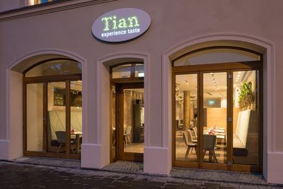 Das Restaurant Tian Muenchen von außen