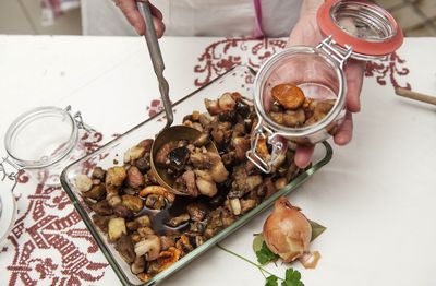 Pfifferlinge sammeln