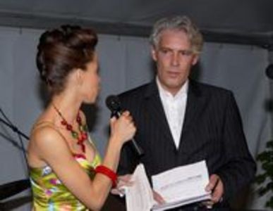 Gottfried Boehmer auf der Preisverleihung des Kaiserswerther Kunstpreises an die Kuenstlerin Johanna Rzepka-Wiens