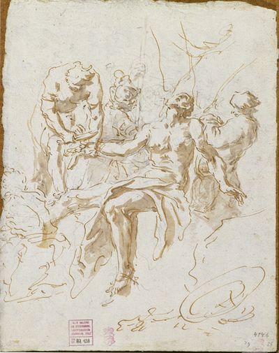 ausstellung in Graz: Linie, Licht und Schatten - Meisterzeichnungen des Barock bis zum 28.7.2013