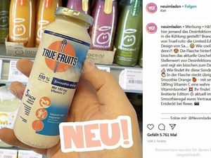 Eine Limited Edition im Sagrotan Look von True Fruits passend zur Corona-Zeit