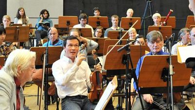 Dirigierwerkstatt des Kritischen Orchesters, 2015 u.a. mit Heinz Schunk und Stanley Dodds