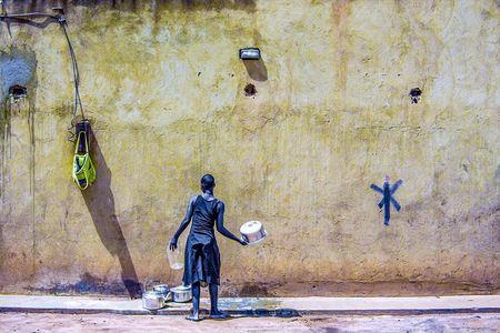 Als erster europaeischer Fotograf durfte Soenke C. Weiss im Kigali Center for Photography in Ruanda ausstellen