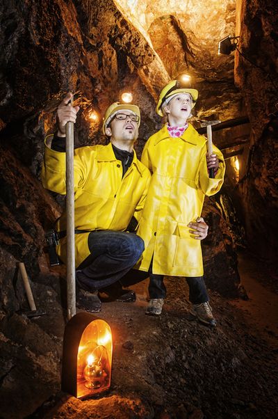 Reisen Erzgebirge Vater und Tochter Untertage Reisen Erzgebirge Vater und Tochter Untertage