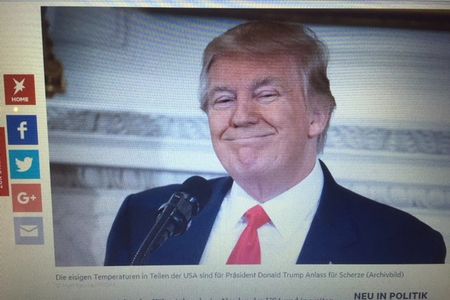 Fuer Donald Trump laeuft es gerade ganz gut, das sieht man auch an seinem Grinsen