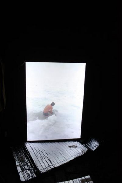 Dan Petermann Installation im Eiskeller