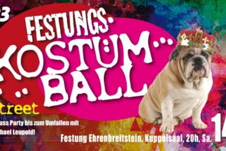 Kostuemball mit Wallstreet auf der Festung Ehrenbreitstein