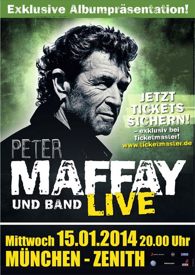 Peter Maffay gibt 2014 exklusives Live Konzert