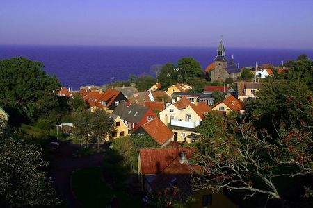 Blick auf Gudhjem