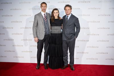 Weltpremiere von NIEMANDSLAND - THE AFTERMATH in London v.l.n.r.: Alexander Skarsgård, Keira Knightley und Jason Clarke