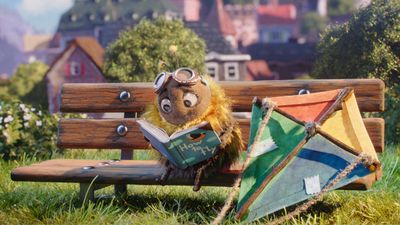In Hanna Bumblebee's Schulbuechern steht, Hummeln koennen nicht fliegen