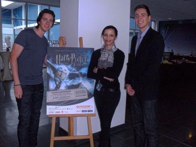 Die Phelps Zwillinge im Gespraech mit der GFDK Redakteurin Michaela Boland