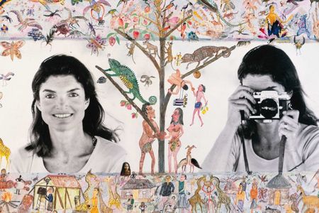 Jackie O. Photo Lesson Embellished by Hog Ranch Art Department, Skorpios, 1971.