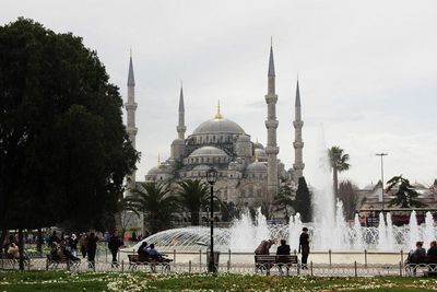 Istanbul von seiner schönsten Seite, die Blaue Moschee ist ein beliebtes Fotomotiv