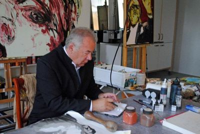 Rainer Magold im Atelier