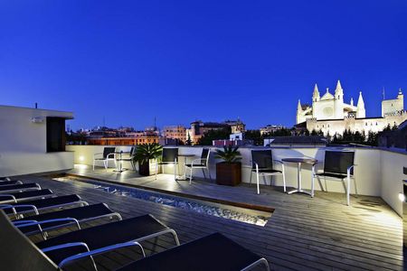 Reisen Dachterrasse Hotel Tres Valentinstag