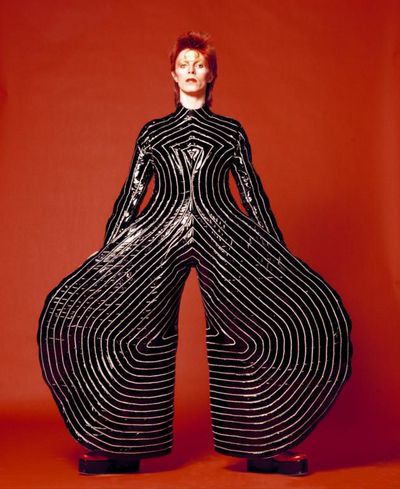 Striped Bodysuit for Aladdin Sane Tour 1973, Foto: Masayoshi Sukita
