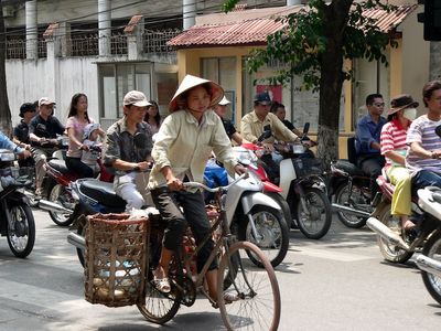 Fahrraeder und Motorraeder Vietnam