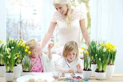 Stil Ostern Narzissen