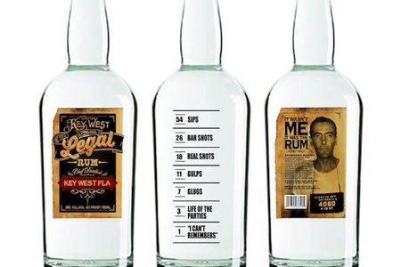 Essen und Trinken Florida Keys Rum-Flaschen