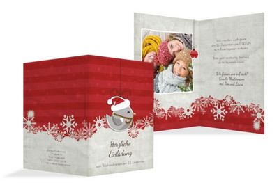 Moderne Weihnachtskarten fuer liebe Bekannte und Freunde