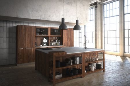 Stil TEAM 7 Loft Kueche Nussbaum