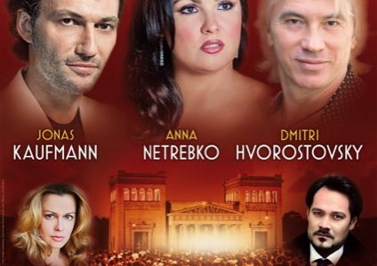 Anna Netrebko, Jonas Kaufmann und Dmitri Hvorostovsky geben Konzert in Muenchen