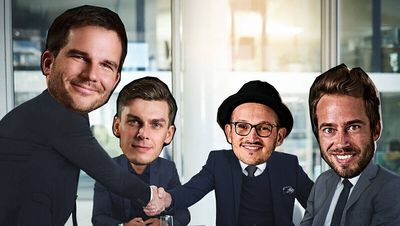 Vier Jungs, zwei Namen: Szymon Rose (v.l.), Daniel Schäfer, Martin Eggert und David Stephan führen künftig die Geschäfte von David + Martin