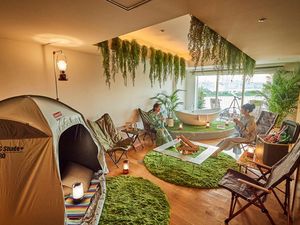 Camping im Hilton Tokyo Odaiba Camping im Hilton Tokyo Odaiba