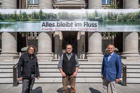 Dirk Geuer, Stephan Kaluza und Uwe Schmitz vor dem Andreas Quartier