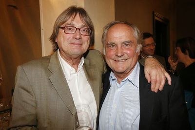 Festivalleiter Filmtage Hof Heinz Badewitz und Regisseur Michael Verhoeven.