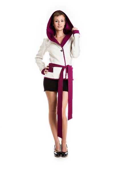 Wickeljacke Mona Weiss Pink