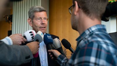 Scheidender VDA-Praesident Bernhard Mattes auf der IAA-Eroeffnungspressekonferenz