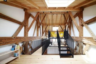 Suedtirols neue Land-Domizile. Der historische Stadel des Grieserhofs in Nals/Meraner Land, Mitglied bei Roter Hahn, ist ein Meisterstueck der Architektur