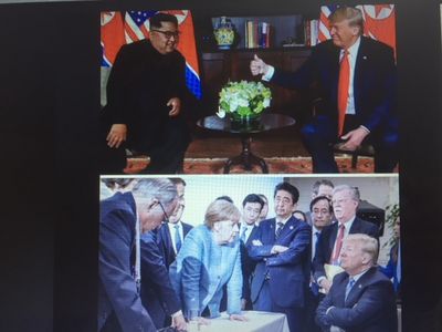Donald Trump und Kim Jong-un Gipfeltreffen