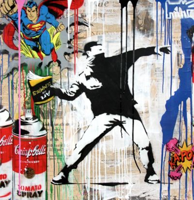 Mr. Brainwash malt sein Vorbild Banksy