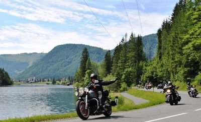 Reisen Pliersee Anreise mit Motorrad Wolfgang Fierek