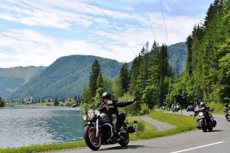 Reisen Pliersee Anreise mit Motorrad Wolfgang Fierek