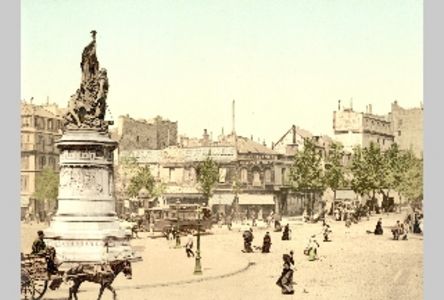 Postkarte Place de Clichy, Paris, 1890
