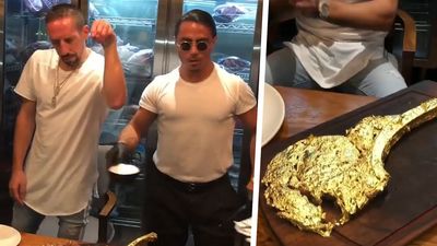 Ein Gold-Steak für 1200€ war nicht die beste Idee von Frank Ribéry