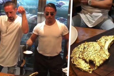 Ein Gold-Steak für 1200€ war nicht die beste Idee von Frank Ribéry