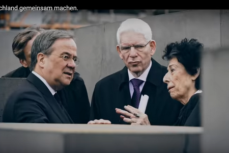 Das neue Wahlkampfvideo der CDU zeigt Armin Laschet am Holocaust-Mahnmal in Berlin