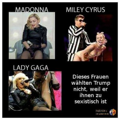 Miley Cyrus, Lady Gaga und Madonna wollen die Aushaengeschilder gegen Frauenfeindlichkeit sein