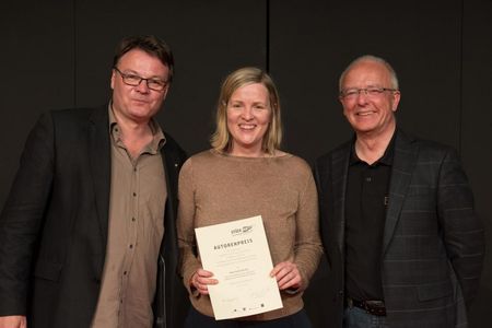 Henriette Dushe Schauspielintendant Christian Tombeil und Essens Oberbuergermeister Reinhard