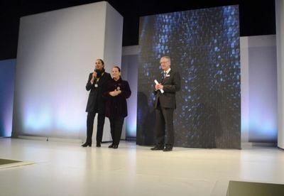 Initiatorin des Frankfurt STYLE AWARD Hannemie Stitz-Krämer mit Dominique Deroche