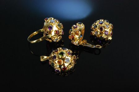 Vintage-Schmuckset Sputnik von Hans Stern