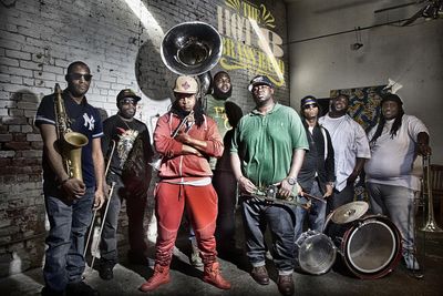 Musiker Hot 8 Brass Band