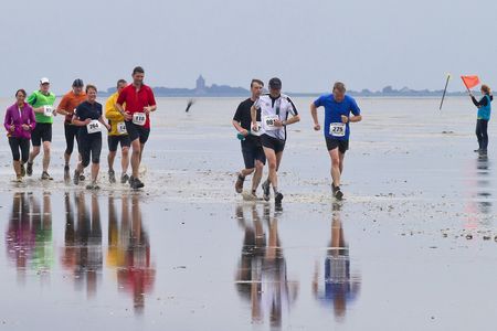 Reisen Laufen im Wattenmeer